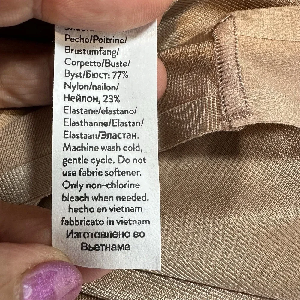 Spanx Thinstincts 2.0 Tank Womens Large Tan‎ Seamless Shaping Compression Cami
